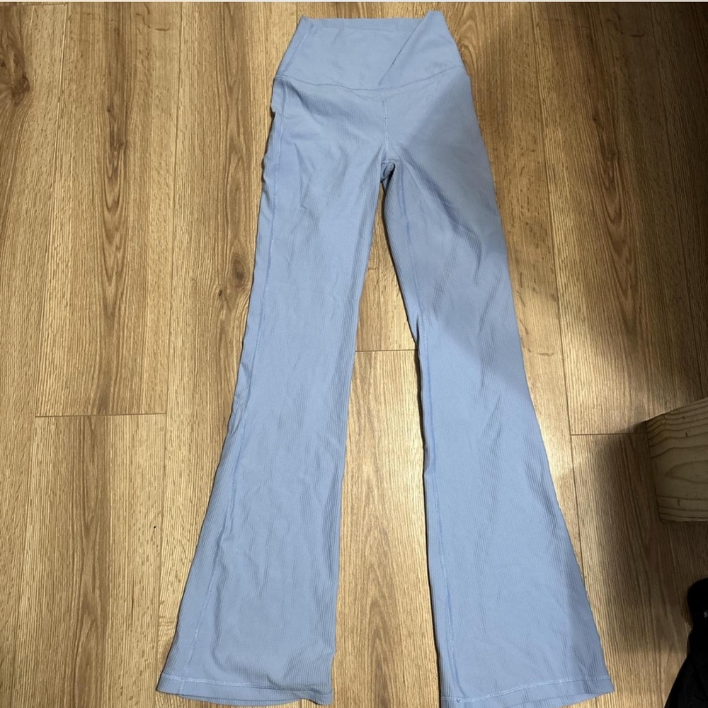 Women's Light Blue Flared Pants